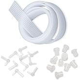 ThtRht Ink Tube 8/6/4 Color Lines Tubing Pipe 3FT Inktube Pipeline with Rubber Stopper and L Connector for CISS Continuous Ink Supply System CIS DIY Parts UV Inkjet Printer HTPE DFT Cartridge