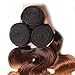 Nadula 8A Grade Brazilian 3 Tone Ombre Color 1B/4/27# Body Wave Hair 3 Bundles Cheap Brazilian Virgin Human Hair Products 100+/-5g/pcs Weave Extensions Natural Color (18 20 22)
