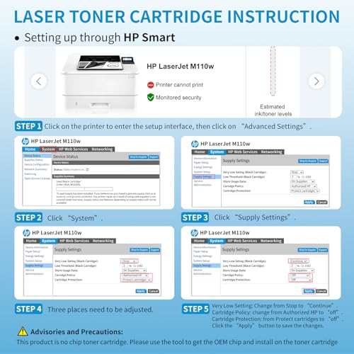 142A W1420A Tóner de Repuesto para HP 142A W1420A Tóner para HP LaserJet Pro M110w M110 M110we MFP M140w M140 M140we M139w M139we M139 (1 Negro, sin Chip)