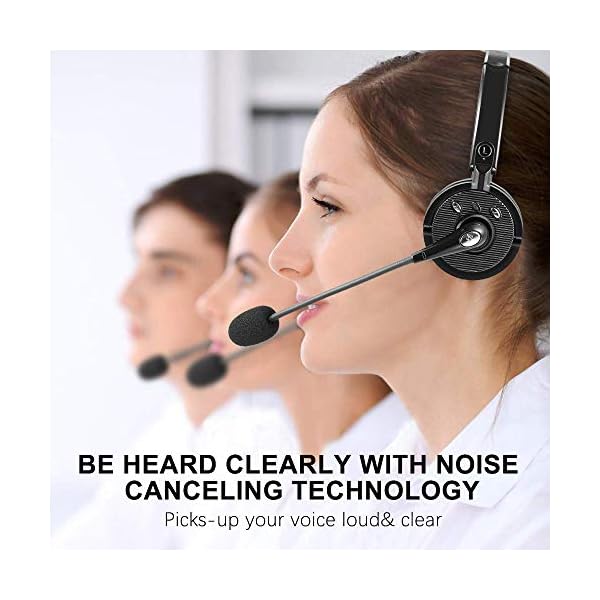 Bluetooth-Headset-with-Mic-RAOPINGX-Wireless-Bluetooth-Headphones-Noise-Cancelling-Earphones-with-Boom-Microphone-On-Ear-Phone-Earpiece-for-Cell-Phones-PC-Office-Customer-Service-Call-Center Bluetooth Headset with Mic, RAOPINGX Wireless Bluetooth Headphones Noise Cancelling Earphones with Boom Microphone On…
