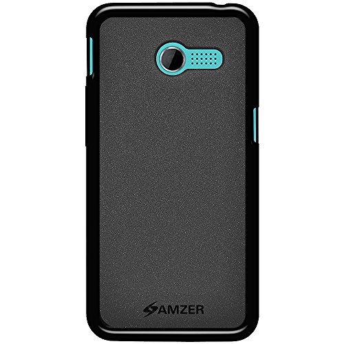 Amzer Pudding Soft Gel TPU Skin Fit Case Back Cover for ASUS Zenfone 4 A400CG - Retail Packaging - Black