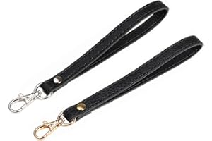 AAStraps Wristlet Strap, Genuine Leather KeyChain Hand wrist Strap for Clutch Wallet Cellphone Key with Golden Lock