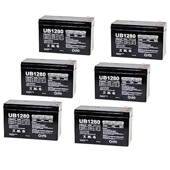 Amazon Com Universal Power Group 12v 8ah Apc Back Ups Cs 350 Bk350 Bk350i Bk350ei Ups Replacement Battery 6 Pack Industrial Scientific