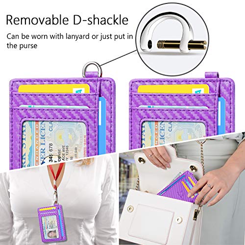 FurArt Slim Minimalist Wallet, Front Pocket Wallets, RFID Blocking, Credit Card Holder with Disassembly D-Shackle