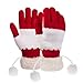 Vbiger Knit Gloves Magic Gloves Winter Warm Mittens Stretchable For Adults