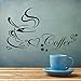 IUNEED Kitchen Decor Coffee Cup Removable Home Decals Vinyl Art Wall Sticker