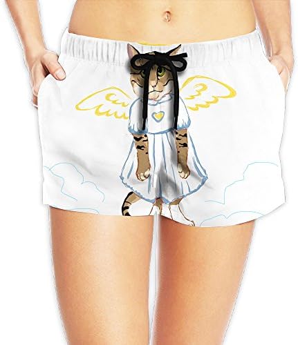 Woman's Girl Colors Angel Cat Sport Running Pants