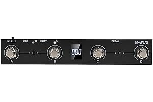 Rechargeable For Midi Pedal, For M-VAVE For Chocolate Plus, For MIDI Footswitch Controller Rechargeable, 4-Button Pedal, USB 