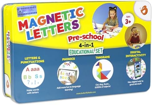 Avis Junior Magnetic ABCD Capital Letters & Numbers Fridge Magnets 36 Pcs Educational Learning Toys for Kids 1 + Year Old