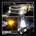 SiriusLED Super Bright 3030 Chip White and Amber Switchback Projector LED Bulbs for Turn Signals DRL Tail Lights 3157 4157 3057