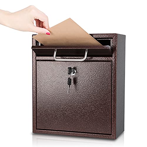 KYODOLED Steel Key Lock Mail Boxes Outdoor,Locking