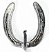 Carver's Olde Iron Horseshoe Wall Hook for Coats or Towels w/Hardware