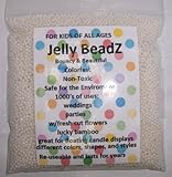 JellyBeadz Brand - 1 Pound Almost 30,000 Water Bead Gel - White - 16 Ounce Heat Sealed Bag- Water Pearls Gel Beads- Wedding and Event Centerpieces