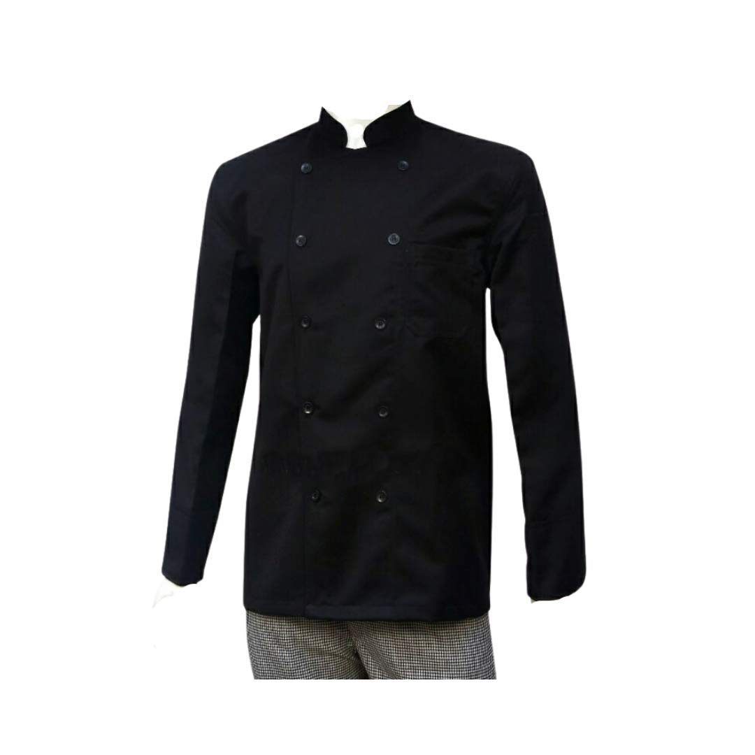 Chefs World Uniforms Chefs Coat (Black) for Men and Women (CW1022