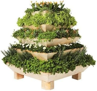 Infinite Cedar 5-Tier Trio Plant Pyramid