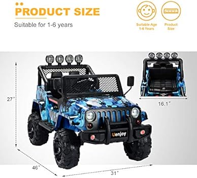 Uenjoy Kids Ride on Cars with Remote 