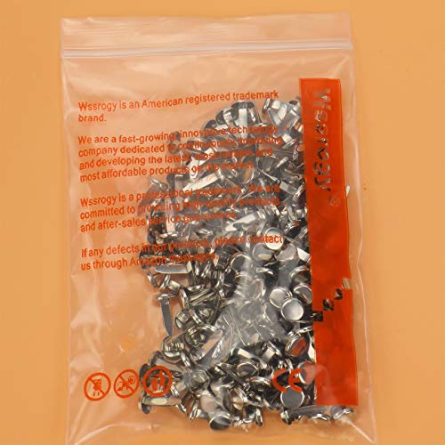 WSSROGY 200 Pcs Silver Paper Fasteners Metal Brads Fastener for Paper Craft,1/2 Inches - Thumbnail 6