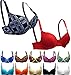 Enimay Women's 6 Pack Padded Push Up Bra C-Cup D-Cup Removable Adjustable Strap