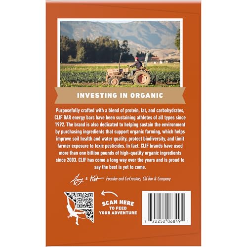 CLIF BAR – PROTEIN BARS – CRUNCHY PEANUT BUTTER – MADE WITH ORGANIC OATS – ENERGY BARS – NON-GMO (15 PACK)
