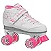 Roller Derby Girls Sparkle Lighted Wheel Roller Skate, White, Size 4