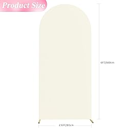 Wokceer 6FT Wedding Arch Cover Spandex Fitted