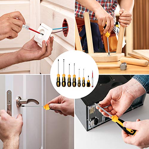 unibelin Schraubendreher Set 9-teilig Magnetisches Schraubendreher Kit mit Spannungsprüfer Profi Werkzeug zum Schrauben… – Bild 7