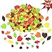 540pcs Fall Leaf Stickers Self Adhesive Foam Maple Leaves Craft EVA Stickers Autumn Leaf Shapes Stickers for Art Craft Thanksgiving Party Decoration Supplies