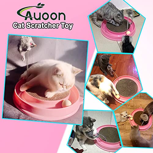 AUOON Cat Scratcher Toy, Cat Toy, Scratch Pad,Post Pad Interactive