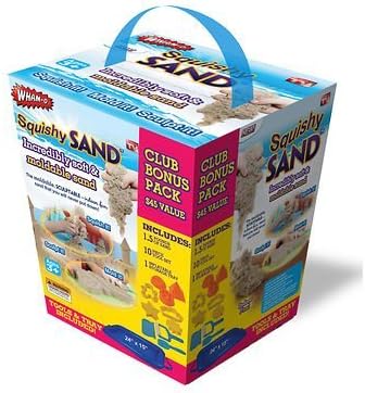 Whamo Squishy Sand Bonus Pack Exclusive 10 PC Tool Set/Inflatable Storage Tray