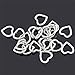 YC 50pcs 14x14mm Antique Silver Heart Beads Loose Metal Beads Craft DIY Jewelry Making Findings Charms Pendants