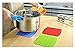 Silicone Trivet Mat, Pot Holder, Hot Pad, Spoon Rest with Multi-Purpose, 442°F Heat Resistant, Thick and Flexible - FDA Vacuum-Pack (Multi-color)