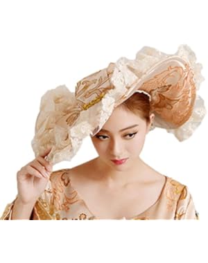 Women's 1800s Era Misses Wide Brim Victorian Hats for Party