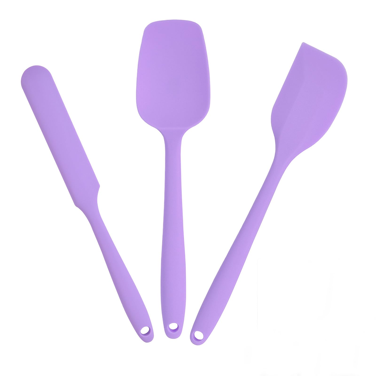 Rubber Spatula Food Grade, Silicone Heat Resistant Spatulas for Cooking