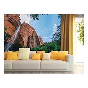Grand Mountain Viewed from The Mountain Foot - Removable Wall Mural | Self-Adhesive Large Wallpaper - 66x96 inches
