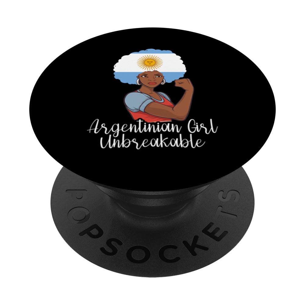 Argentinian Girl Unbreakable Argentina Roots Heritage PopSockets Swappable PopGrip