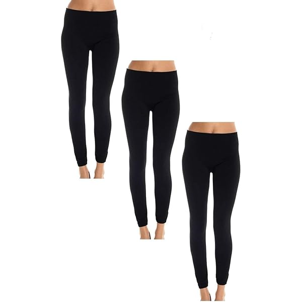Legins Calientes Mujer LZYVOO Paquete De 2 Leggings Térmicos De Invierno Con Forro Polar Para Mujer, Mallas Gruesas De Terciopelo, Negro / Piel Leggings Con Forro Polar Para Mujer