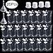 Outee 26 Pcs Drinks Flasks Plastic Liquor Pouch Plastic Reusable Drinks Flasks Concealable Cruise Bag Kit Plastic Flasks with Alternate Lid and Funnel 235ml for Camping Party Hiking Outdoor