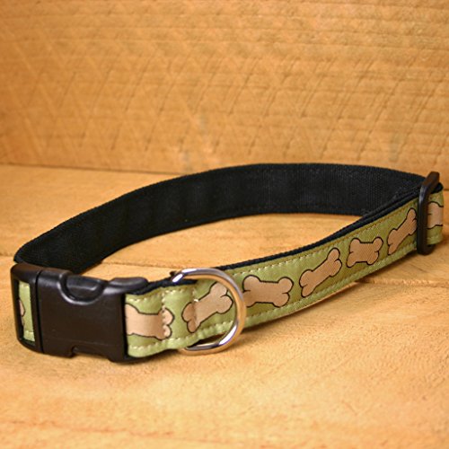 1" Pistachio Bones Extra Large Hemp Collar