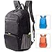 Travel Backpack Daypack,Cobiz 30L Lightweight Water Resistant Packable Laptop Hiking/Camping Backpack -Built In Safety Pocket and Headphone Jack (Black)