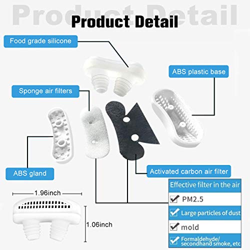 image for QUIETIMER 2-in-1 Anti Snoring Devices, Snoring Solution Nasal Dilator 