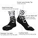 LIN 7 Pack Cycling Socks CoolMax Ankle Bike Socks Cool Funny Bicycle Socks Men and Women