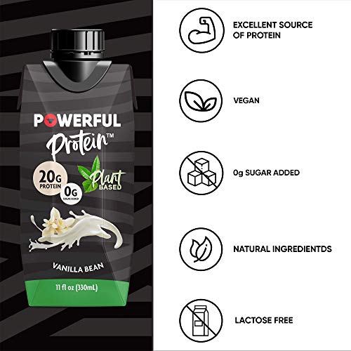 Powerful Nutrition, Plant Based Protein Shake, 20g Protein, Vegan