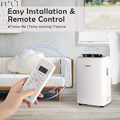 EUHOMY 10,000 BTU Portable Air Conditioner, Multifunctional Floor AC