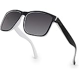 LECKIRUT Vintage Square Polarized Sunglasses for Men Women Classic Retro Trendy Stylish Shades