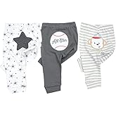 Unisex Baby 3-Pack Long Pants Boys Girls Toddler Cotton Shorts Gift Set