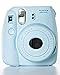 Fujifilm Instax Mini 8 Instant Film Camera (Blue) With Fujifilm Instax Mini 5 Pack Instant Film (50 Shots) + Compact Bag Case + Batteries Top Kit - International Version (No Warranty)