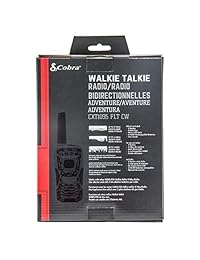 Cobra Radio de dos vías 35 mile 22 canales FRS GMRS, resistente al agua IP54 y Dustrproof, a la intemperie y radio de emergencia, baterías recargables