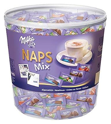 Milka Naps Mix Zartschmelzende Mini Schokoladentafelchen Aus