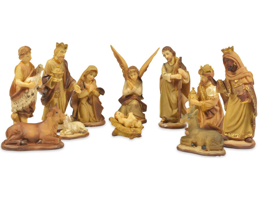 Unbekannt Riffelmacher 78313 Nativity Figures Basic for the Nativity Scene Figures Max. 9 cm 12-Piece Set in Display Box Christmas Story Gift