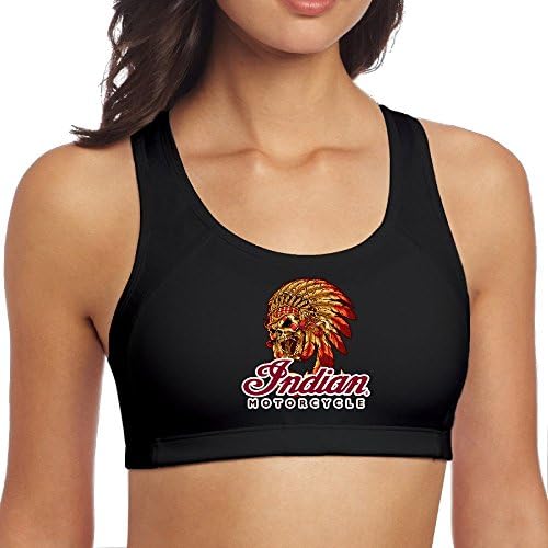 Burt Munro Indian Motorcycle Trucker Women's Sports Yoga Bra Without Bust Pad